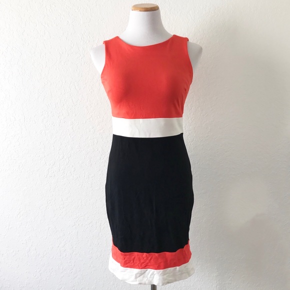 Vince Camuto Dresses & Skirts - •Vince Camuto• Orange Colorblock Dress